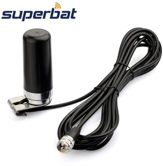 Superbat Nmo Vhf/Uhf Dual Band Voertuig Radio Antenne Antenne Mount Naar Uhf PL-259 RG58 Kabel Voor Yaesu/vertex Kenwood Mobiele Radio