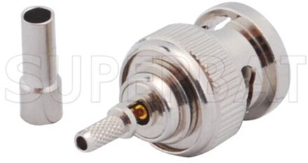 Superbat RP-BNC Crimp Plug (Vrouwelijke Pin) Connector Voor RG316 RG179 RG178 1.13Mm 1.37Mm Kabel