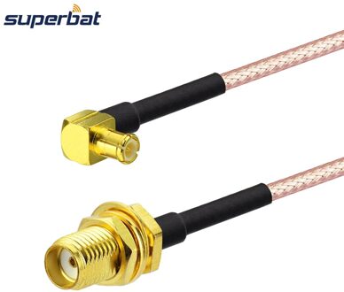 Superbat Sma Jack Schot Moer Naar Mcx Plug Rechte Hoek Rf Connector Pigtail Coax Kabel RG316 Voor Antenne Draadloze