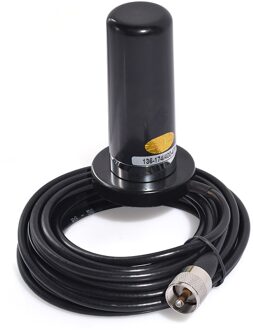 Superbat Voertuig/Auto Mobiele Radio Vhf/Uhf Dual Band Antenne 9Cm Base Magnetische Mount Bnc Mannelijke 5M Kabel Voor BC125AT Scanner