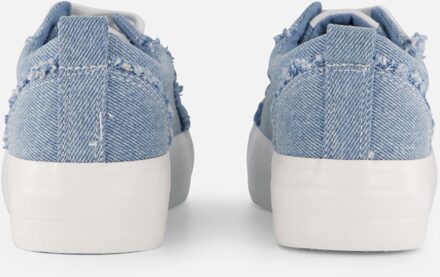SuperCracks Denim Sneakers blauw Textiel - 37,38,39,40,41