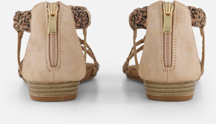 SuperCracks Sandalen beige Textiel - 39