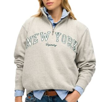 Superdry Athletic Essential Half Zip Sweater Dames - 14