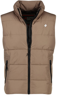 Superdry Bruine bodywarmer met rits Superdry , Brown , Heren - Xl,L,S