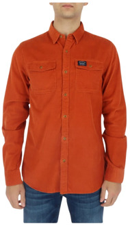 Superdry Casual Shirts Superdry , Orange , Heren - 2Xl,L,M,S