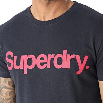 Superdry Casual t-shirt heren - maat L Blauw