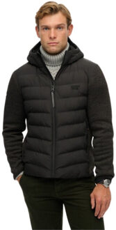 Superdry Casual winterjas heren - maat L Zwart