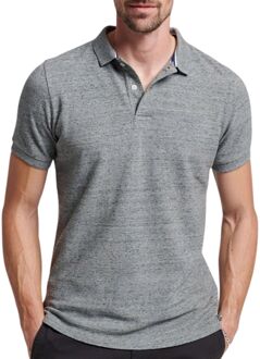 Superdry Classic Pique Polo Heren grijs - L