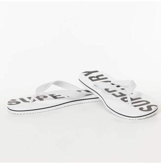 Superdry Code Essential Flip Flops Wit - L