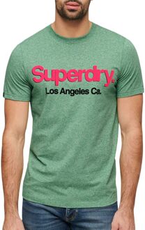 Superdry Core Logo Classic Washed Shirt Heren groen - XL
