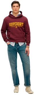 Superdry Core Sport sweatshirt voor heren Bordeaux - M