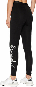 Superdry dameslegging met grafische opdruk Zwart - XS