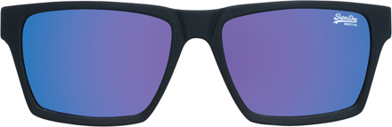 Superdry Disruptive SDS 127P rubberen zwart blauwe gradiënt gepolariseerde zonnebril