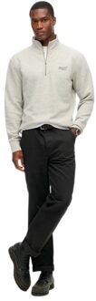 Superdry Essential Henley sweatshirt voor heren Grijs - M