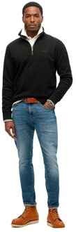 Superdry Essential Logo Henley trui voor heren - maat XL Zwart