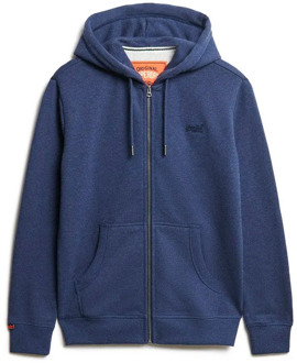 Superdry Essential Logo Zip Hooded Vest Heren - S