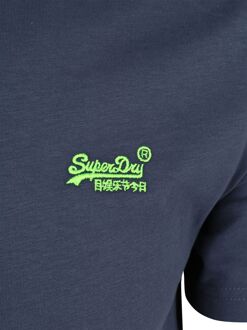 Superdry Essential T-Shirt Navy Donkerblauw - L,M,XL,XXL