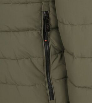 Superdry Fuji Pufferjas Olijfgroen Donkergroen - XL,XXL