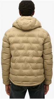 Superdry Gewatteerde Jas met Capuchon Bruin