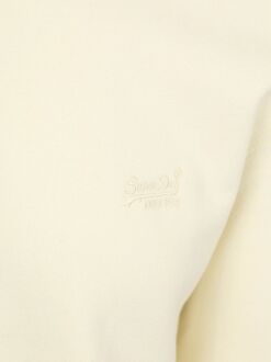 Superdry Half Zip Pullover Henley Essential Ecru Wit - L,M,XL,XXL