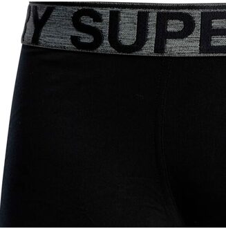 Superdry heren boxershorts, 3-pack - maat S Zwart