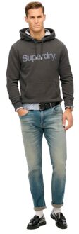 Superdry heren Core Logo City sweatshirt - maat XL Zwart