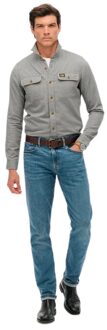 Superdry heren flanellen overhemd Trailsman Grijs - XL