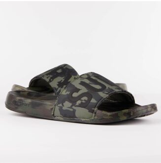Superdry heren slippers in legerstijl Donkergroen - 40-41 EU