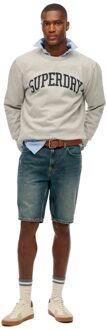 Superdry heren sweatshirt met essentiële sportkleding Grijs