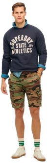 Superdry heren sweatshirt met essentiële sportkleding - maat L Blauw