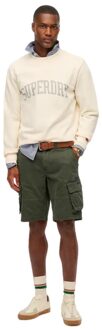 Superdry heren sweatshirt met essentiële sportkleding - maat S Beige