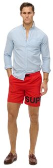 Superdry herenbadpak met print Rood - L