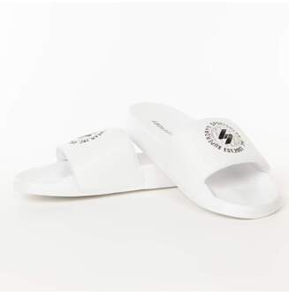 Superdry herensandalen met logo en ring Wit - S
