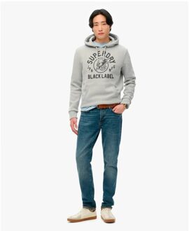 Superdry herensweatshirt met labellogo Grijs - 2XL