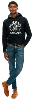 Superdry herensweatshirt uit de Black Label-collectie Zwart
