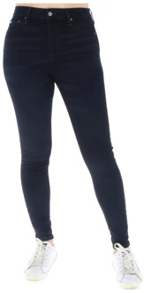 Superdry Hoge Taille Distressed Jeans voor Vrouwen Superdry , Blue , Dames - W24 L30,W27 L30,W25 L30