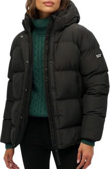 Superdry Hooded 5 Baffle Sports Puffer Jas Dames - 36
