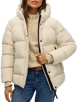 Superdry Hooded 5 Baffle Sports Puffer Jas Dames - 40