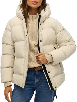 Superdry Hooded 5 Baffle Sports Puffer Jas Dames - 42