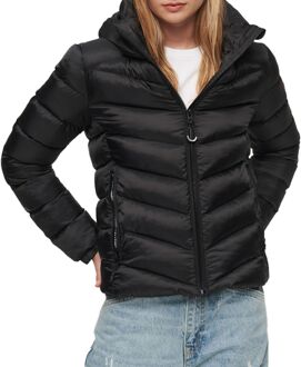 Superdry Hooded Fuji Jas Dames zwart - 44
