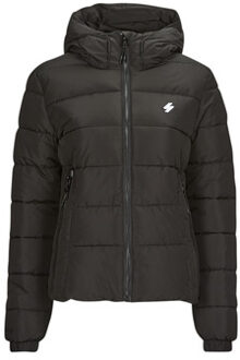 Superdry Hooded Spirit Sports Puffer Jas Dames zwart - 40