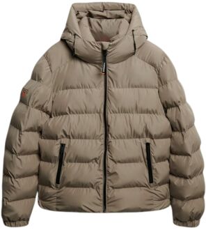 Superdry Hooded Sports Puffer Winterjas Heren - L