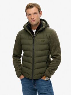 Superdry Hooded Storm Jack Olive Donkergroen - L,XXL