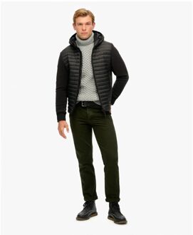 Superdry Hybrid Fleece Jas voor Heren - maat L Zwart