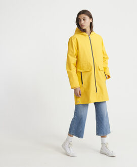 Superdry Hydrotech Waterdichte Mac-jas Geel - EU 38 / UK 10