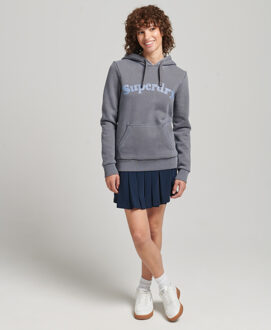 Superdry Klassieke Cooper hoodie - maat EU 36 Normaal/ UK 8 Normaal Navy