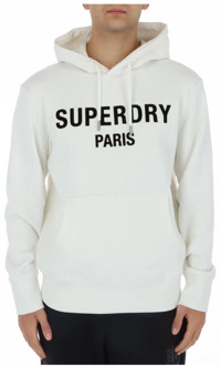 Superdry Klassieke Heren Sweatshirt Superdry , White , Heren - M