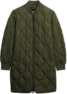 Superdry Long Quilted Liner Jas Dames - 40