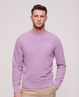 Superdry M201342a vintage washed 2lt lavender purple heren sweater Paars - XL