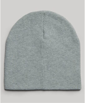 Superdry M9011225a logo beanie kvx light grey Grijs - One size